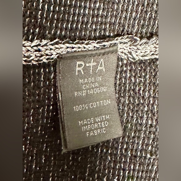 RtA Metallic One Shoulder Sweater Size Large - Picture 7 of 9